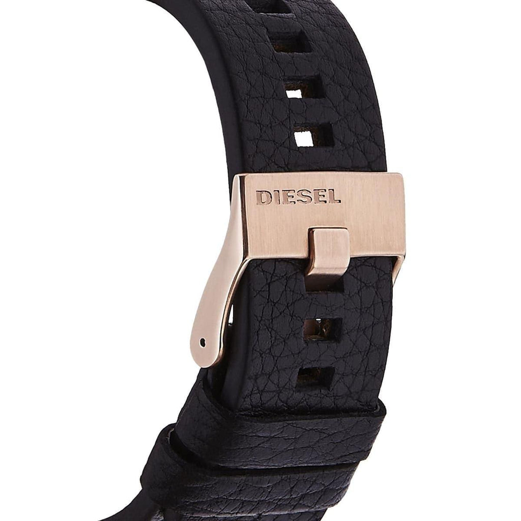 Diesel DZ7346 BAMF Chronograph Men's Watch – Black Dial & Black Leather Strap
