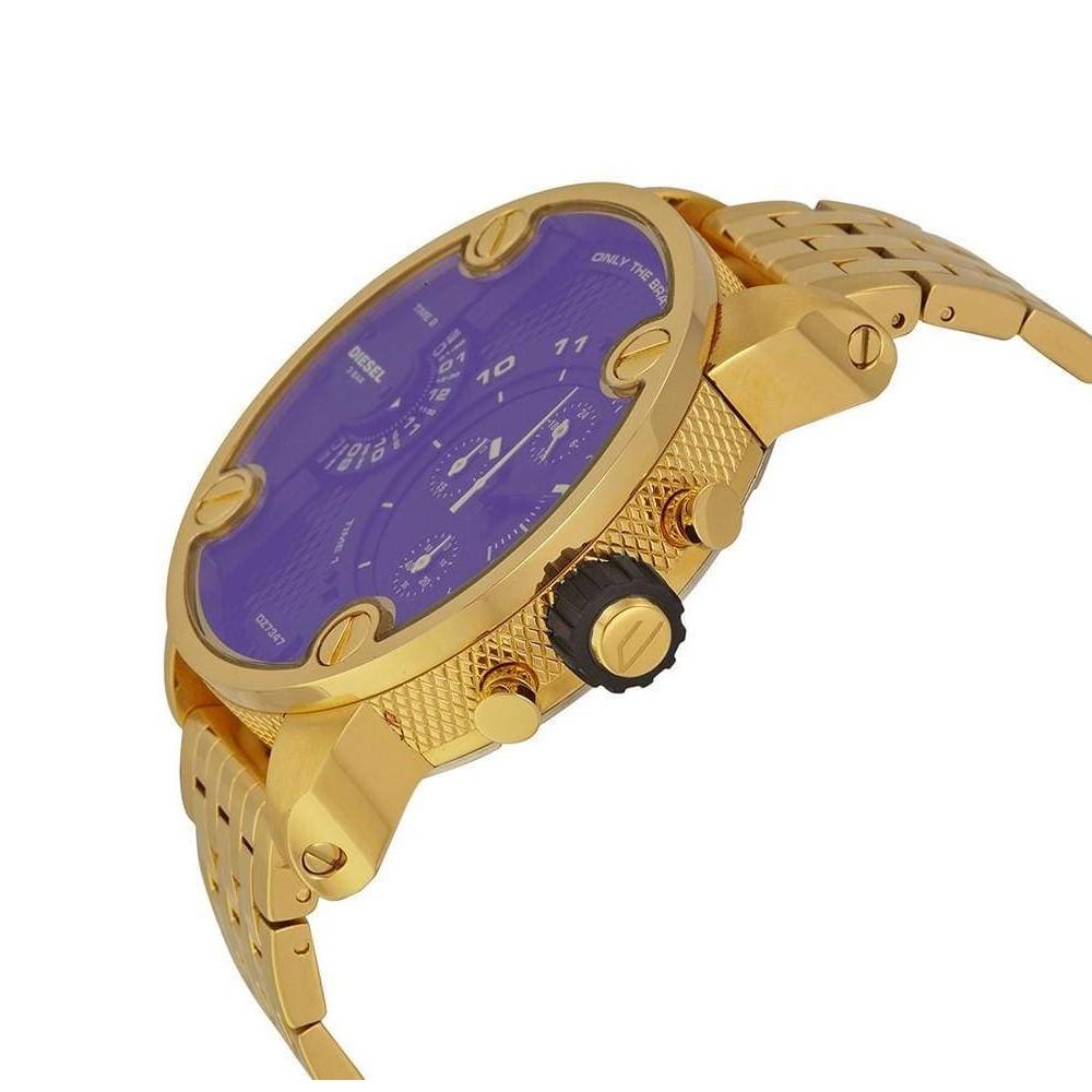 Diesel DZ7347 Mr. Daddy Chronograph Men's Watch – Blue Dial & Gold Stainless Steel Strap