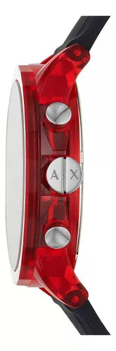 Armani Exchange Outerbanks AX1338 Men's Chronograph Watch – Black Dial with Black Silicone Strap