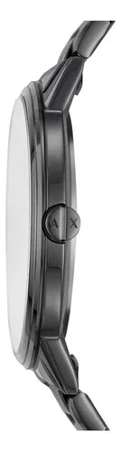 Armani Exchange Cayde AX2722 Men's Analog Watch – Grey Dial with Matching Grey Stainless Steel Strap