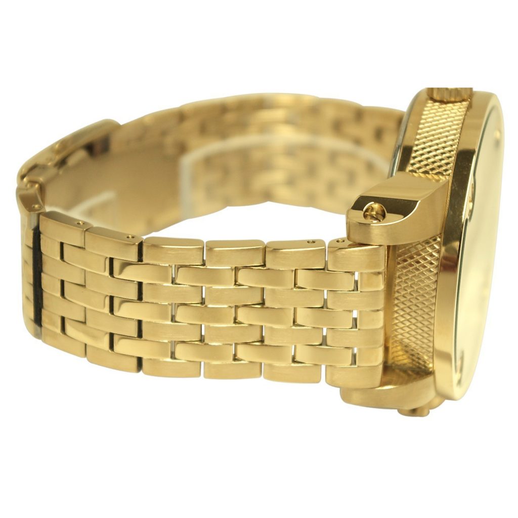 Diesel DZ7287 Big Daddy Analog Men's Watch – Gold Dial & Gold Stainless Steel Strap