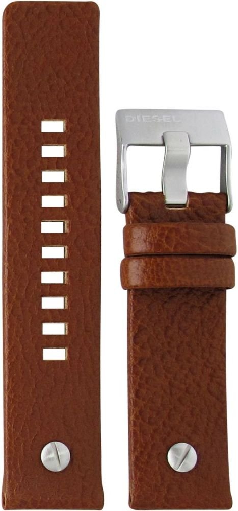 Diesel DZ7264 SBA Dual Time Men's Watch – Black Dial & Brown Leather Strap