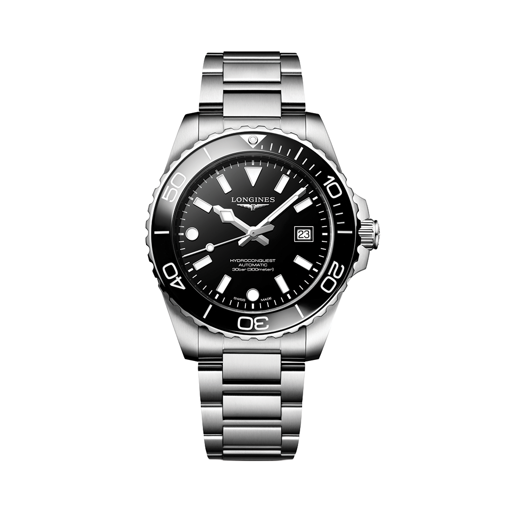 longines HydroConquest 42mm - Black on Bracelet