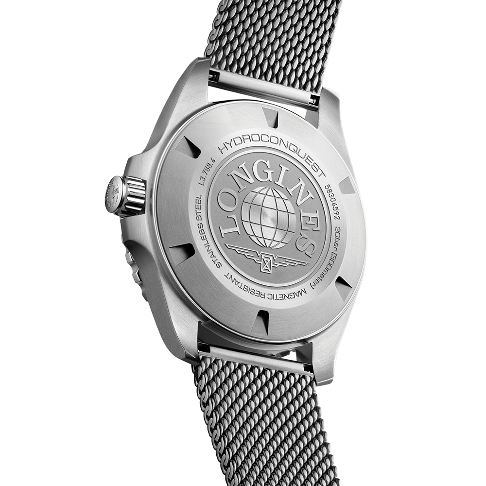 longines HydroConquest 42mm - Black on Mesh Bracelet