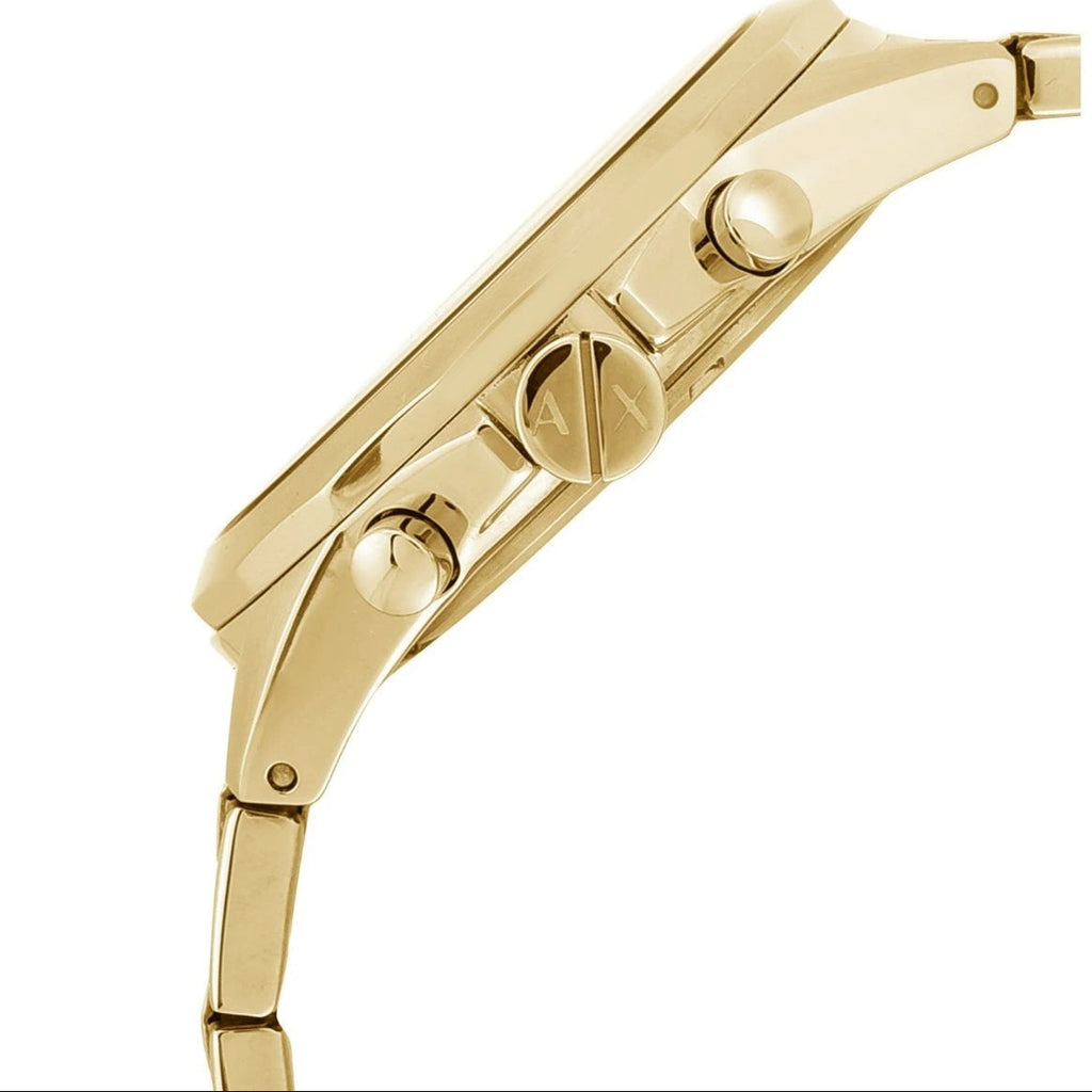 Armani Exchange Drexler AX2602 Men's Chronograph Watch – Gold Dial with Gold Stainless Steel Strap