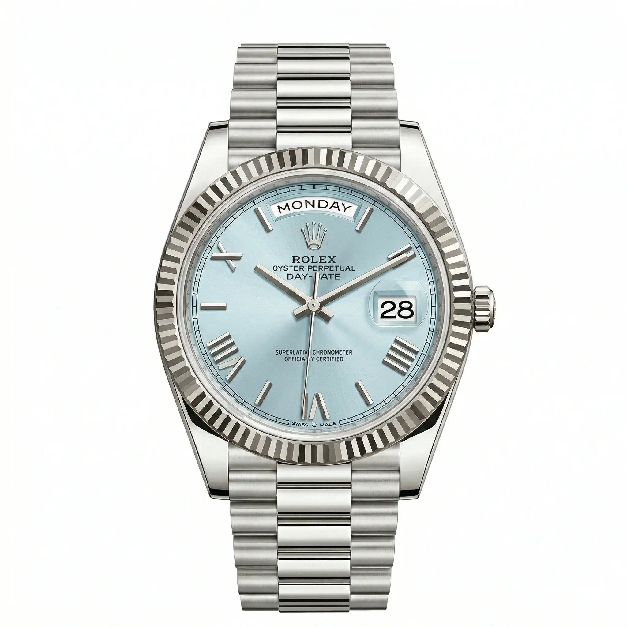 Rolex Day-Date 228236 Platinum Ice Blue