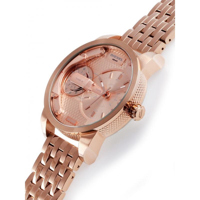 Diesel DZ7318 Mini Daddy Men's Watch – Rose Gold Dial & Rose Gold Stainless Steel Strap