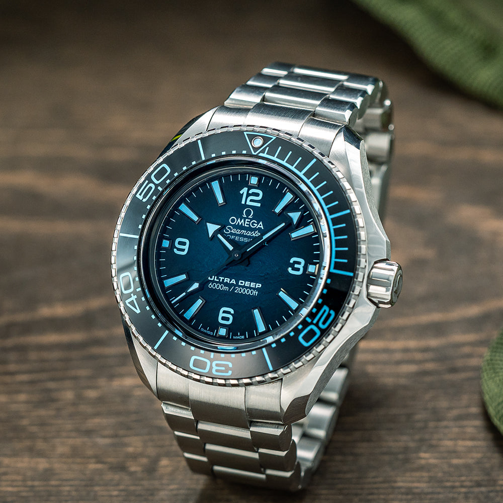 OMEGA Seamaster Planet Ocean Ultra Deep 6000M 45.5 mm - Blue on Bracelet
