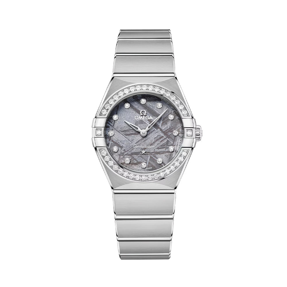 OMEGA Constellation Diamonds Quartz 28mm - Lavender Meteorite on Bracelet