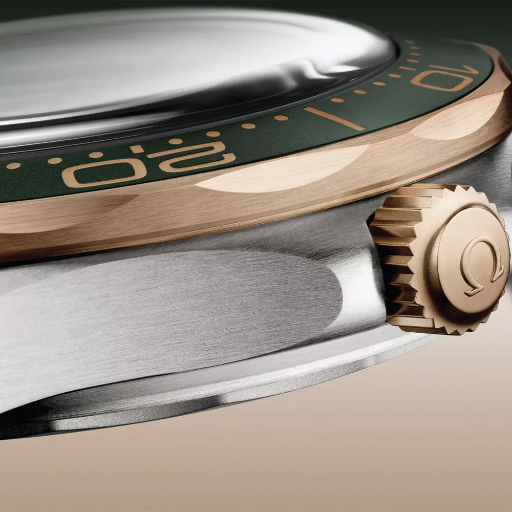 OMEGA Seamaster Diver 300M Titanium and Bronze Gold 42mm - Green on Bracelet