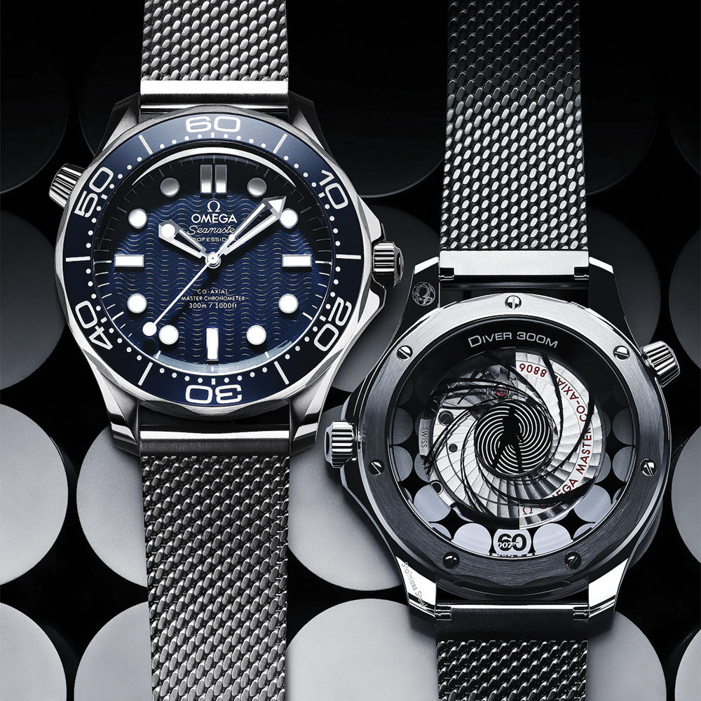 OMEGA Seamaster Diver 300M James Bond 60th Anniversary Edition 42mm - Blue on Bracelet