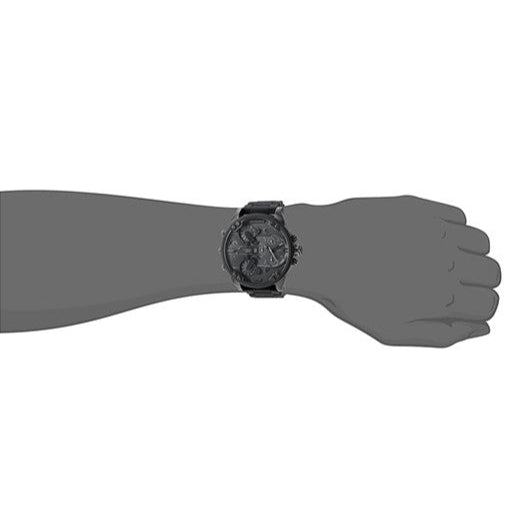 Diesel DZ7396 Mr. Daddy 2.0 Chronograph Men's Watch – Black Dial & Black Stainless Steel Strap