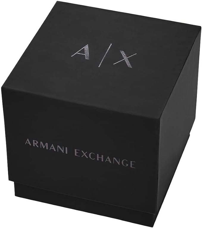 Armani Exchange Hampton AX2407 Men's Watch – Sleek Black Dial with Black Stainless Steel Bracelet