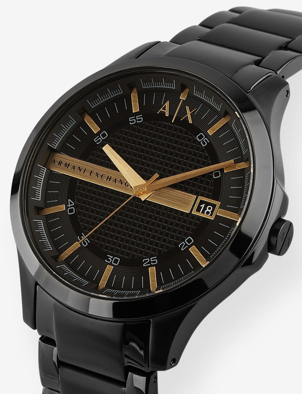 Armani Exchange Hampton AX2413 Men's Chronograph – Black Dial with Black Stainless Steel Strap