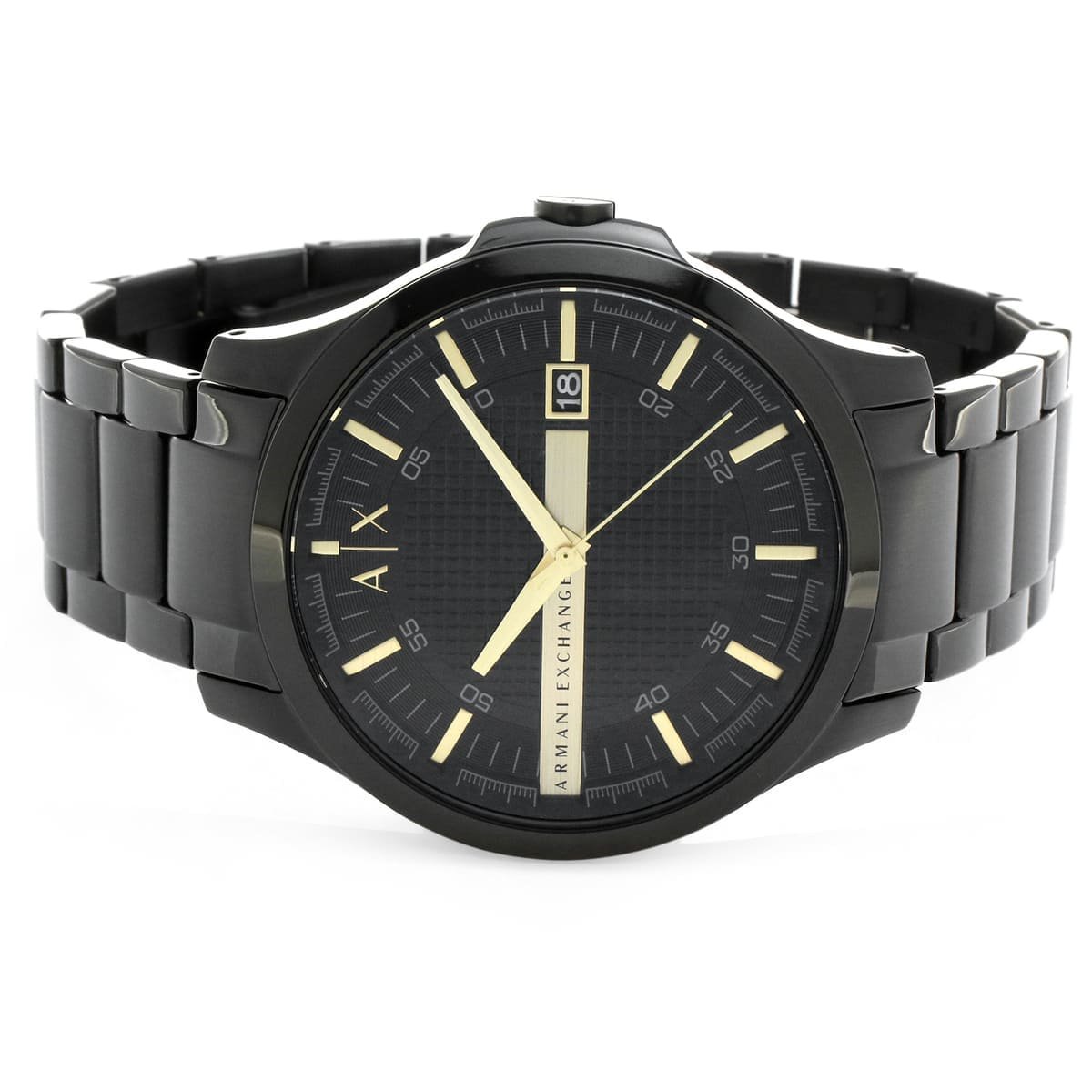 Armani Exchange Hampton AX2413 Men's Chronograph – Black Dial with Black Stainless Steel Strap