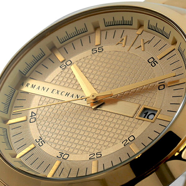 Armani Exchange Hampton AX2415 Men's Chronograph – Gold Dial with Matching Gold-Tone Stainless Steel Bracelet