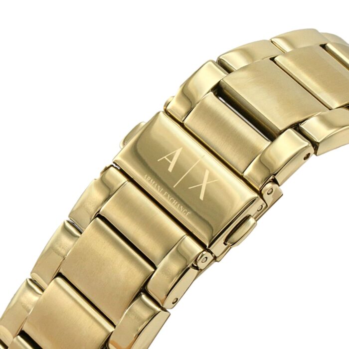 Armani Exchange Hampton AX2415 Men's Chronograph – Gold Dial with Matching Gold-Tone Stainless Steel Bracelet