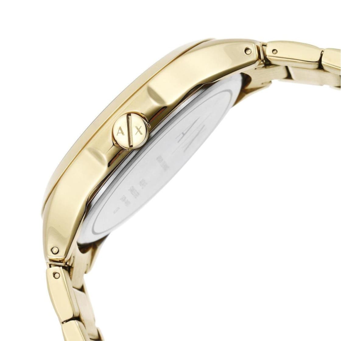 Armani Exchange Hampton AX2415 Men's Chronograph – Gold Dial with Matching Gold-Tone Stainless Steel Bracelet