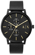 Armani Exchange Cayde AX2716 Men's Chronograph – Black Dial with Black Mesh Stainless Steel Strap