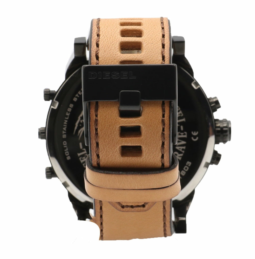 Diesel DZ7406 Mr. Daddy 2.0 Chronograph Men's Watch – Grey Dial & Brown Leather Strap