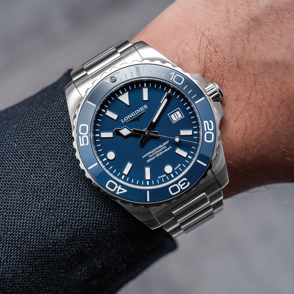 longines HydroConquest 42mm - Blue on Bracelet