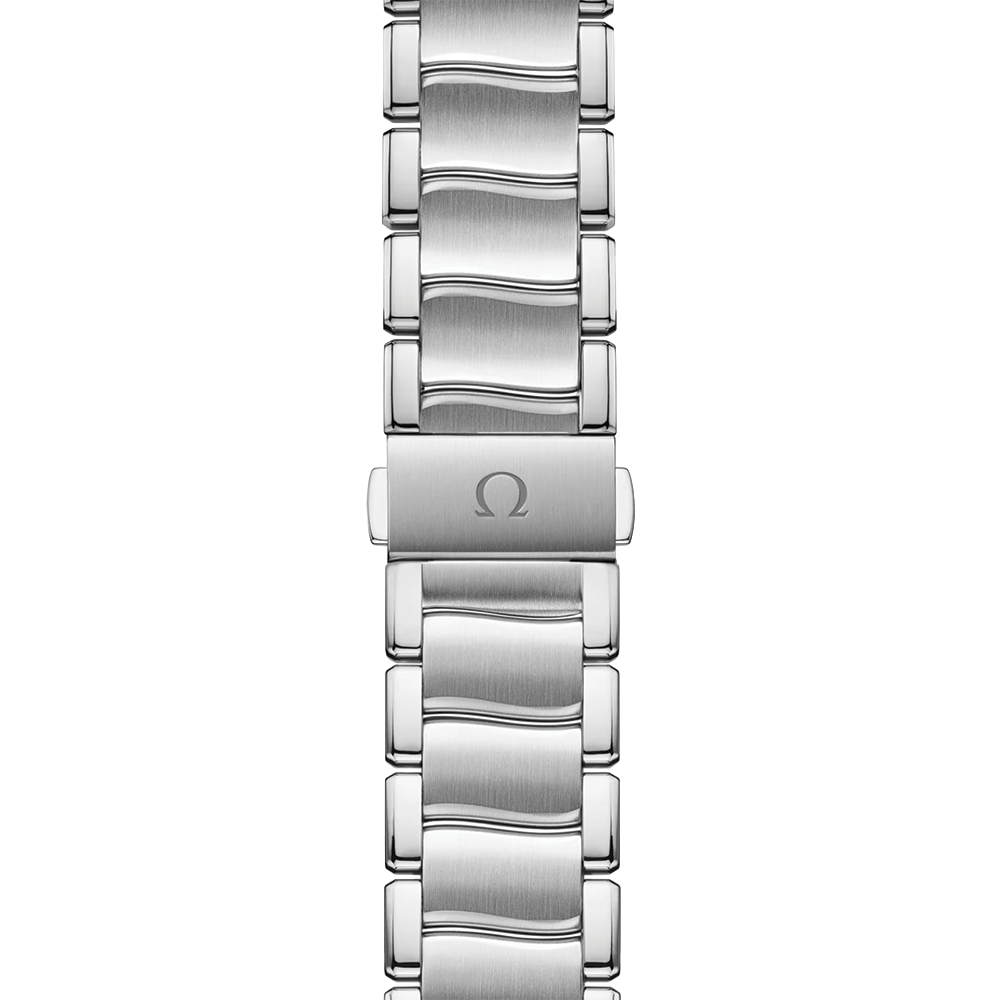 OMEGA De Ville Ladymatic 34mm - White, Mother-of-Pearl w/ Diamonds on Bracelet