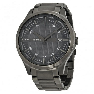 Armani Exchange Hampton AX2135 Men's Chronograph Watch – Grey Dial with Coordinated Grey Stainless Steel Strap