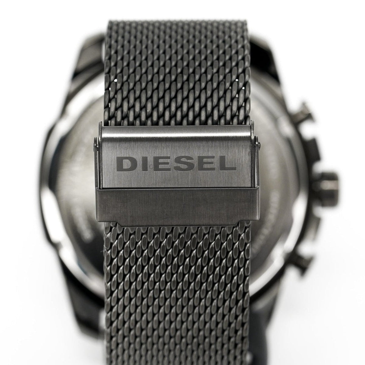 Diesel DZ4527 Mega Chief Chronograph Men's Watch – Black Dial & Black Mesh Strap