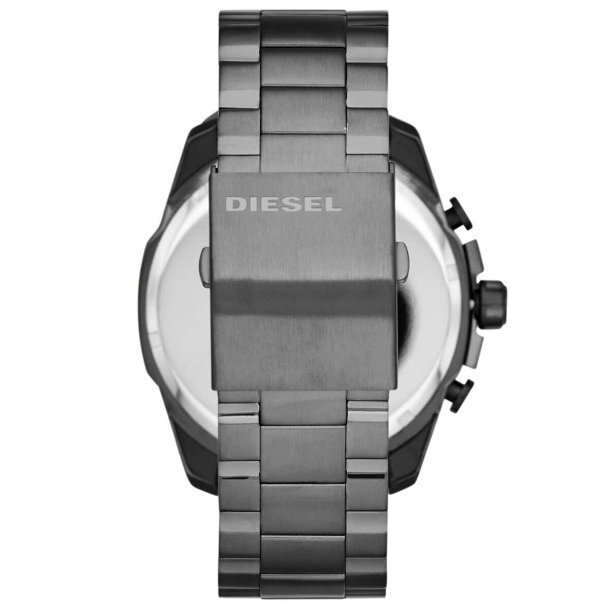 Diesel DZ4466 Mega Chief Chronograph Men's Watch – Grey Dial & Grey Stainless Steel Strap