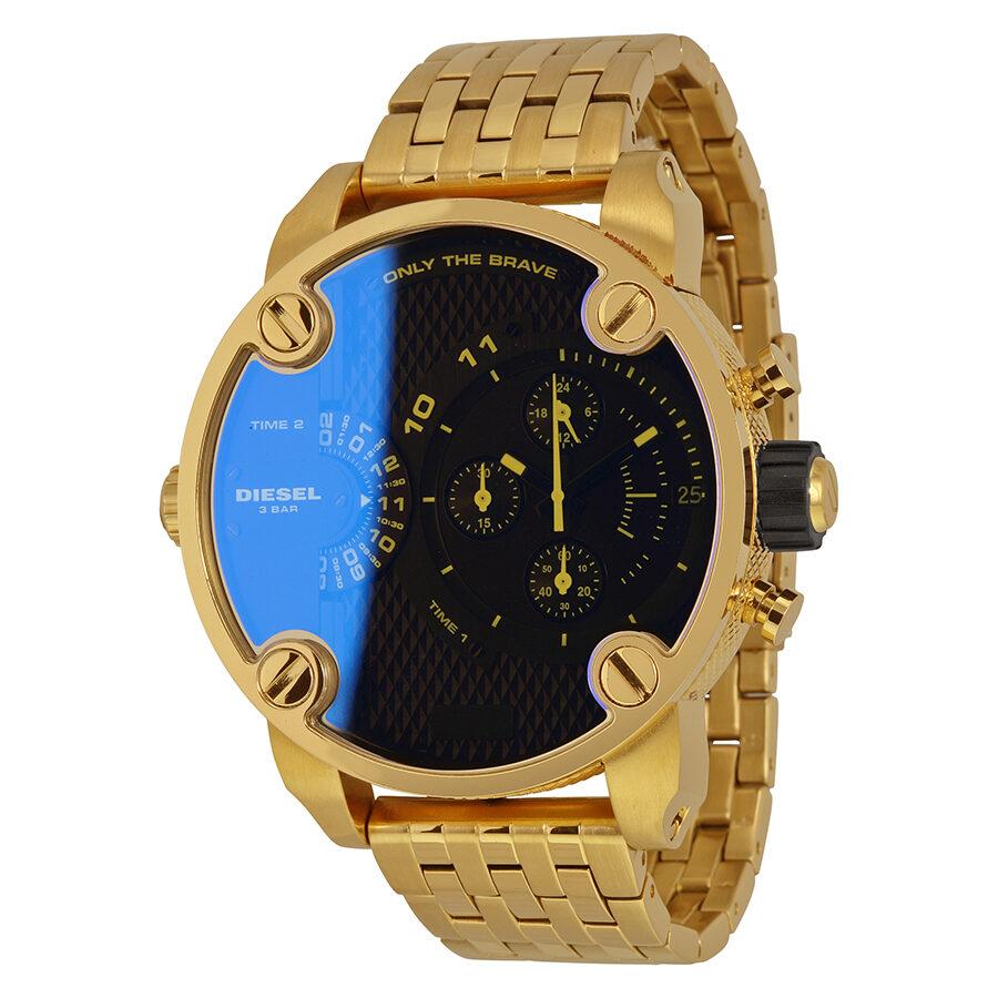 Diesel DZ7347 Mr. Daddy Chronograph Men's Watch – Blue Dial & Gold Stainless Steel Strap