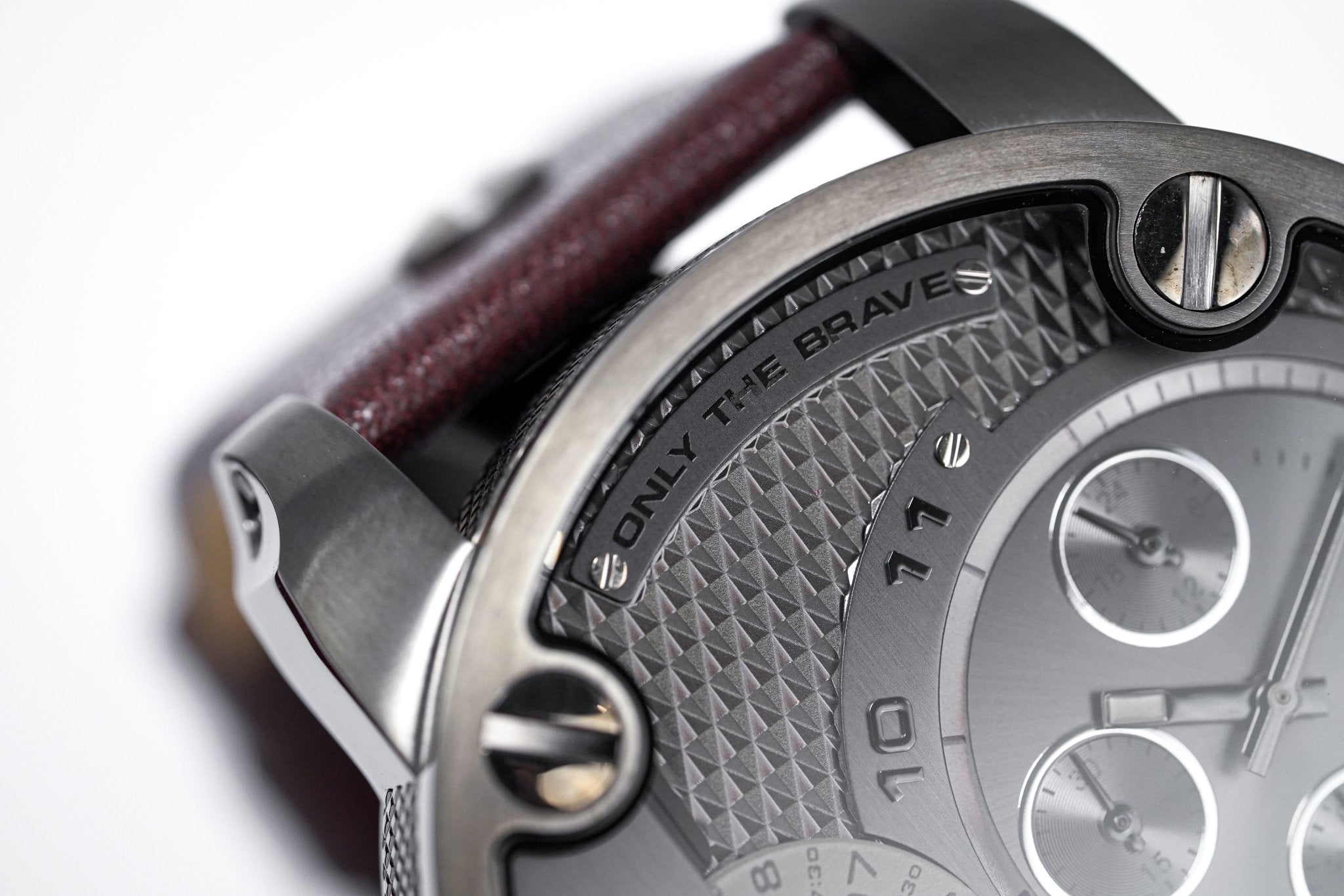 Diesel DZ7258 Little Daddy SBA Men's Watch – Grey Dial & Brown Leather Strap