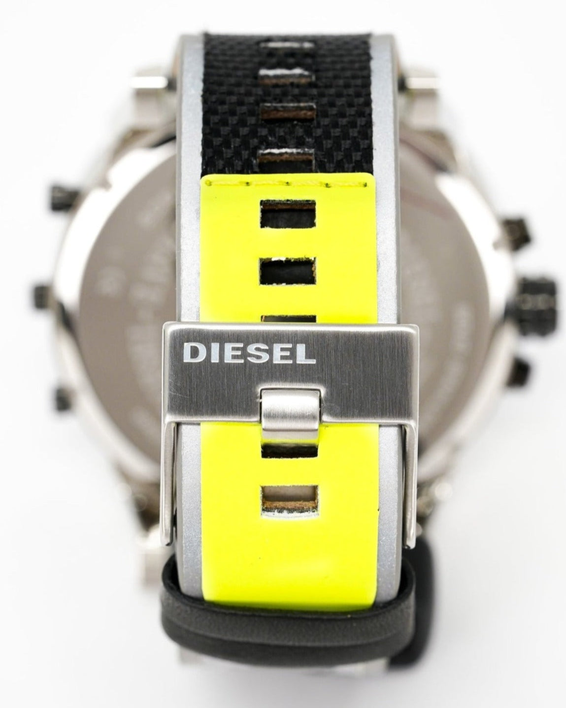 Diesel DZ7429 Mr. Daddy 2.0 Chronograph Men's Watch – Black Dial & Grey Nylon Strap