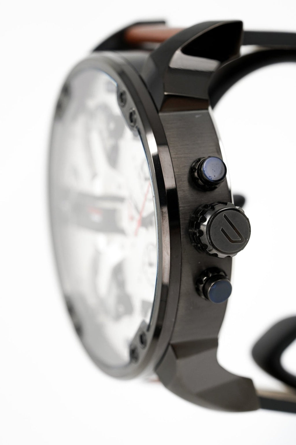 Diesel DZ7394 Mr. Daddy 2.0 Chronograph Men's Watch – Silver Dial & Brown Leather Strap