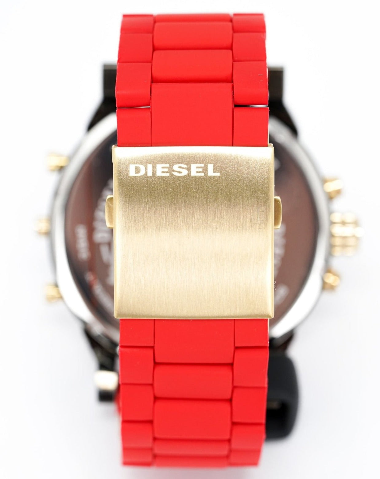 Diesel DZ7430 Mr. Daddy 2.0 Chronograph Men's Watch – Grey Dial & Red Rubber Strap