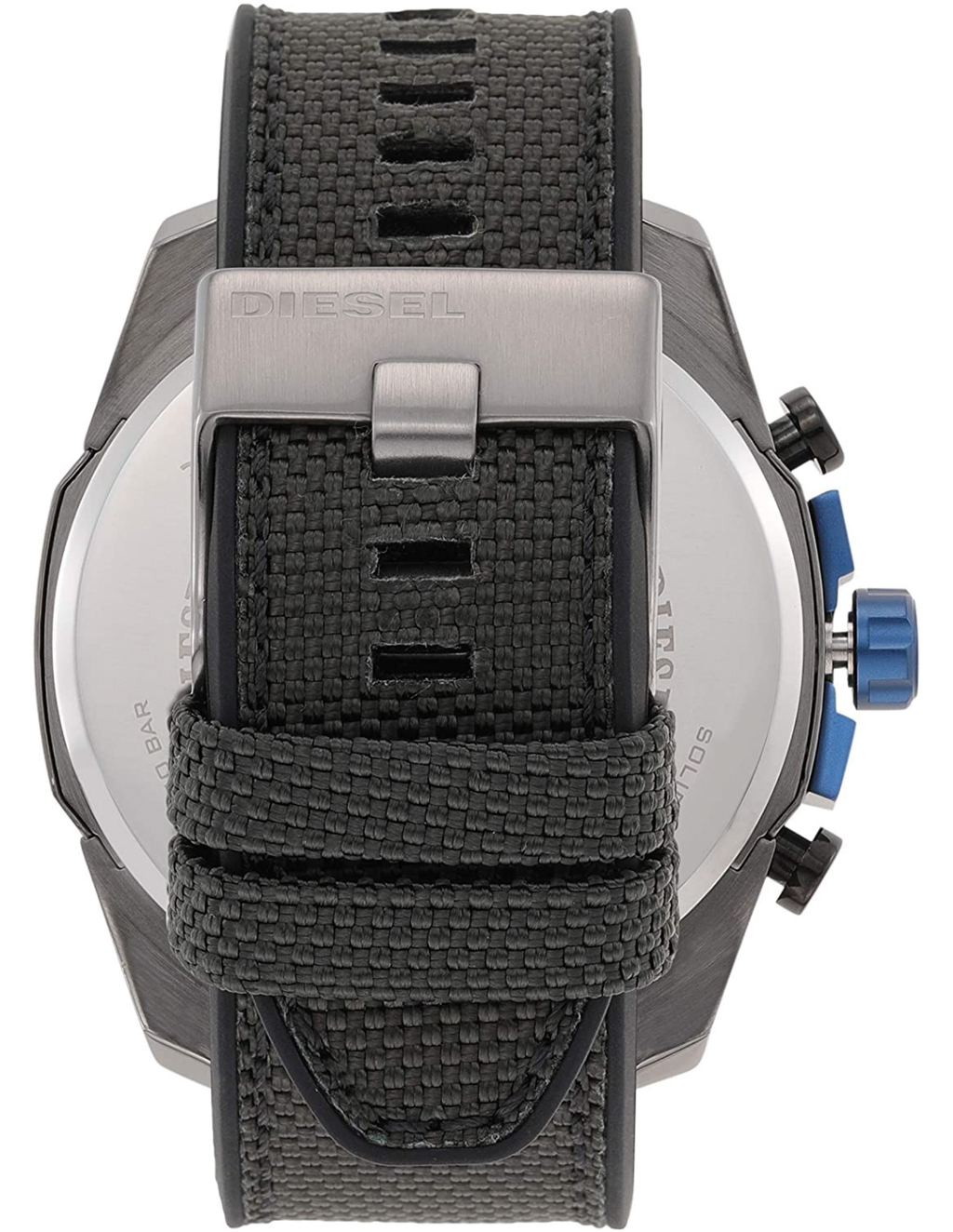 Diesel DZ4500 Mega Chief Chronograph Men's Watch – Black Dial & Black Nylon Strap