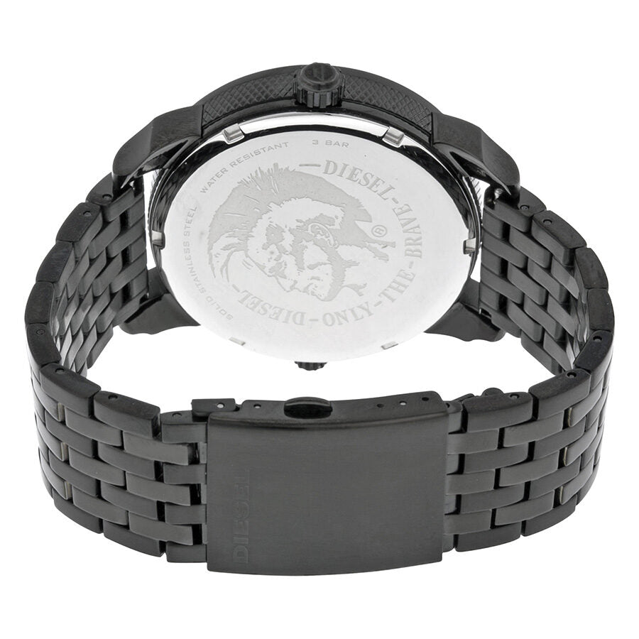 Diesel DZ7316 Mini Daddy Dual Time Men's Watch – Black Dial & Black Stainless Steel Strap