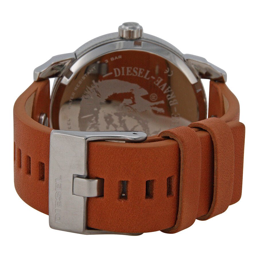 Diesel DZ7308 Mini Daddy Chronograph Men's Watch – Blue & Black Dial & Brown Leather Strap