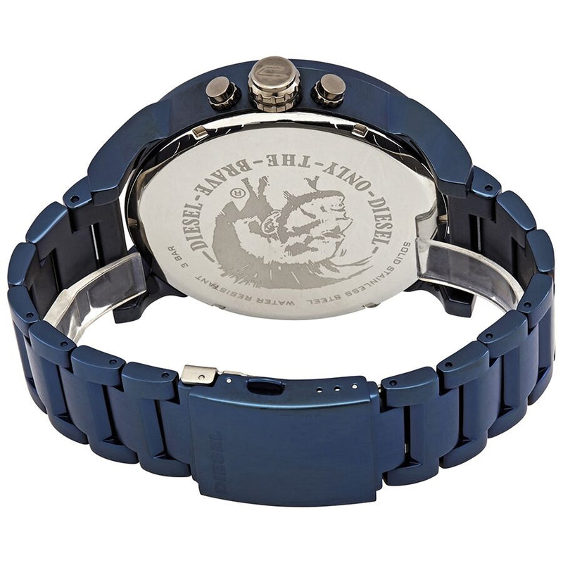 Diesel DZ7414 Daddy 2.0 Chronograph Men's Watch – Grey Dial & Blue Stainless Steel Strap