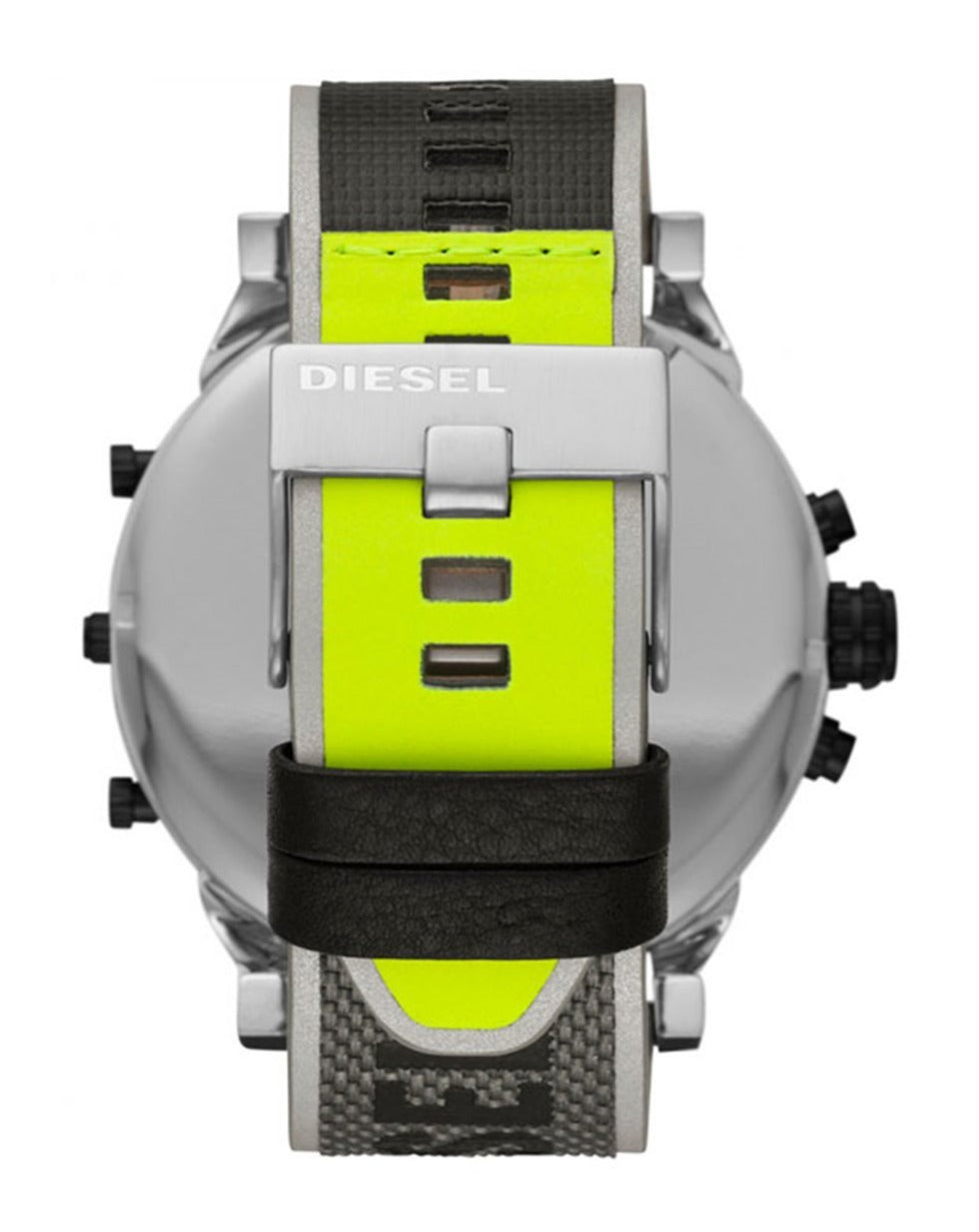Diesel DZ7429 Mr. Daddy 2.0 Chronograph Men's Watch – Black Dial & Grey Nylon Strap