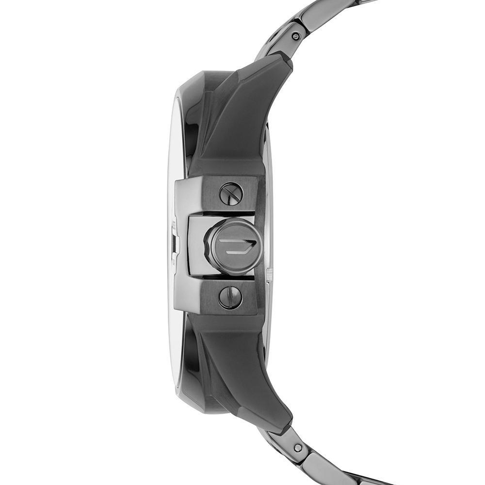 Diesel DZ7372 Uber Chief Chronograph Men's Watch – Black Dial & Grey Stainless Steel Strap