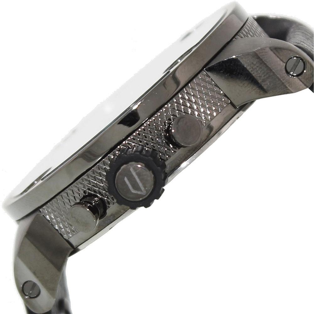 Diesel DZ7270 Badass Chronograph Men's Watch – Anthracite Dial & Black Leather Strap