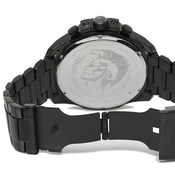 Diesel DZ4355 Mega Chief Chronograph Men's Watch – Black Dial & Black Stainless Steel Strap