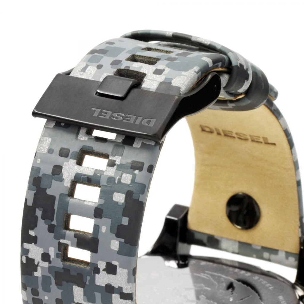 Diesel DZ7311 Big Daddy Chronograph Men's Watch – Black Dial & Black Leather Strap