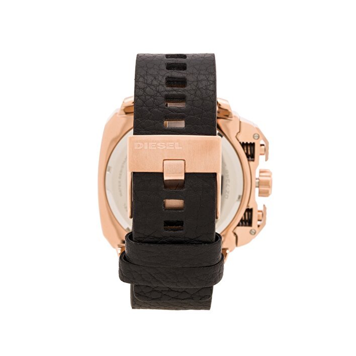 Diesel DZ7346 BAMF Chronograph Men's Watch – Black Dial & Black Leather Strap