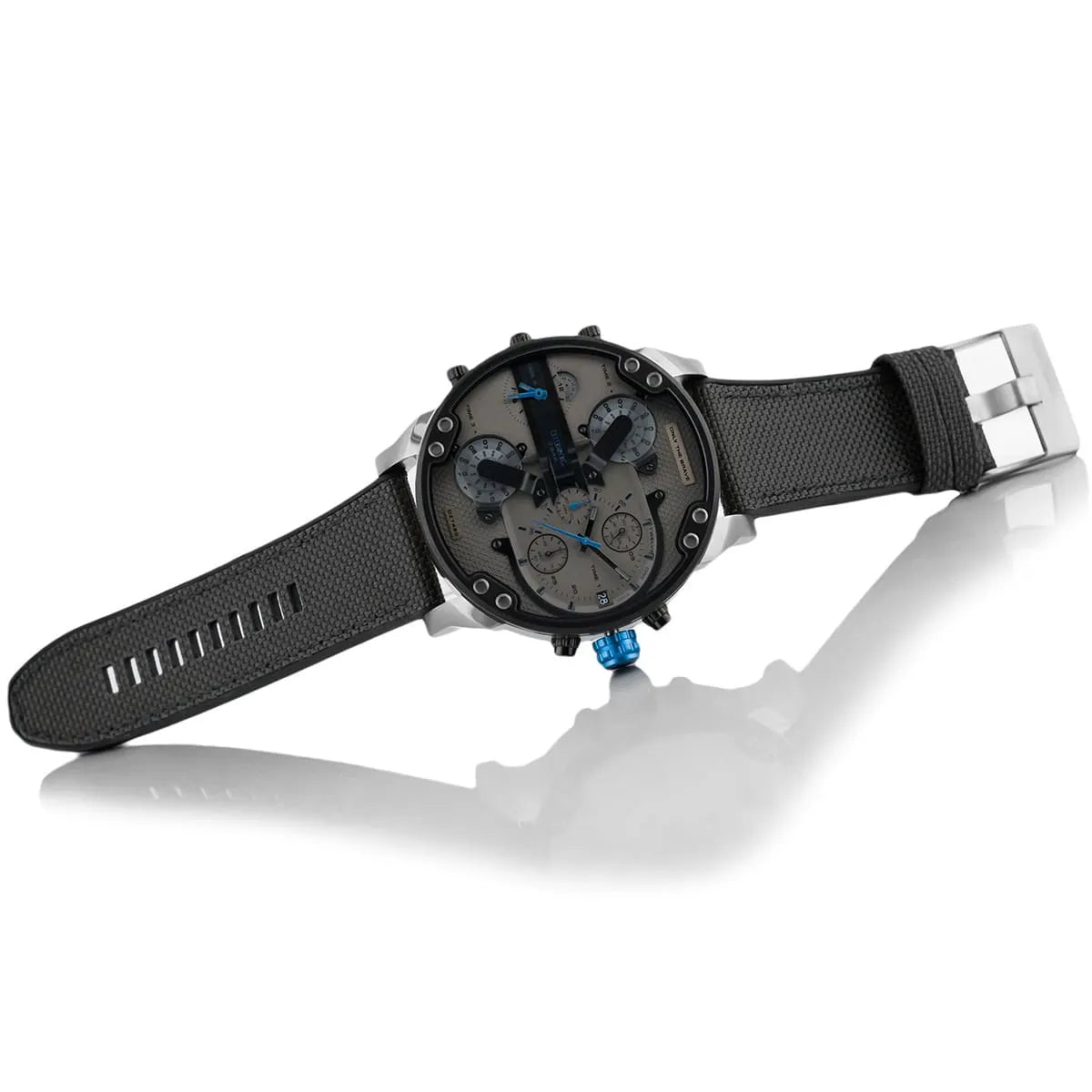 Diesel DZ7420 Mr. Daddy 2.0 Chronograph Men's Watch – Grey Dial & Black Nylon Strap