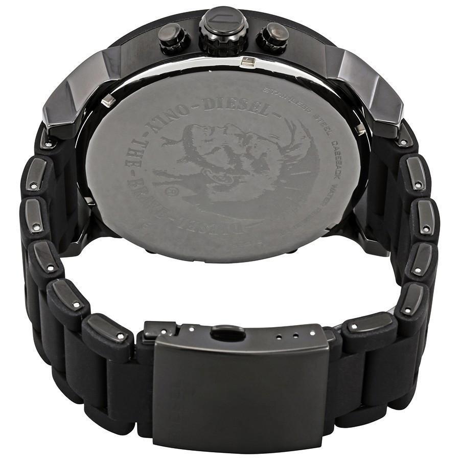 Diesel DZ7396 Mr. Daddy 2.0 Chronograph Men's Watch – Black Dial & Black Stainless Steel Strap