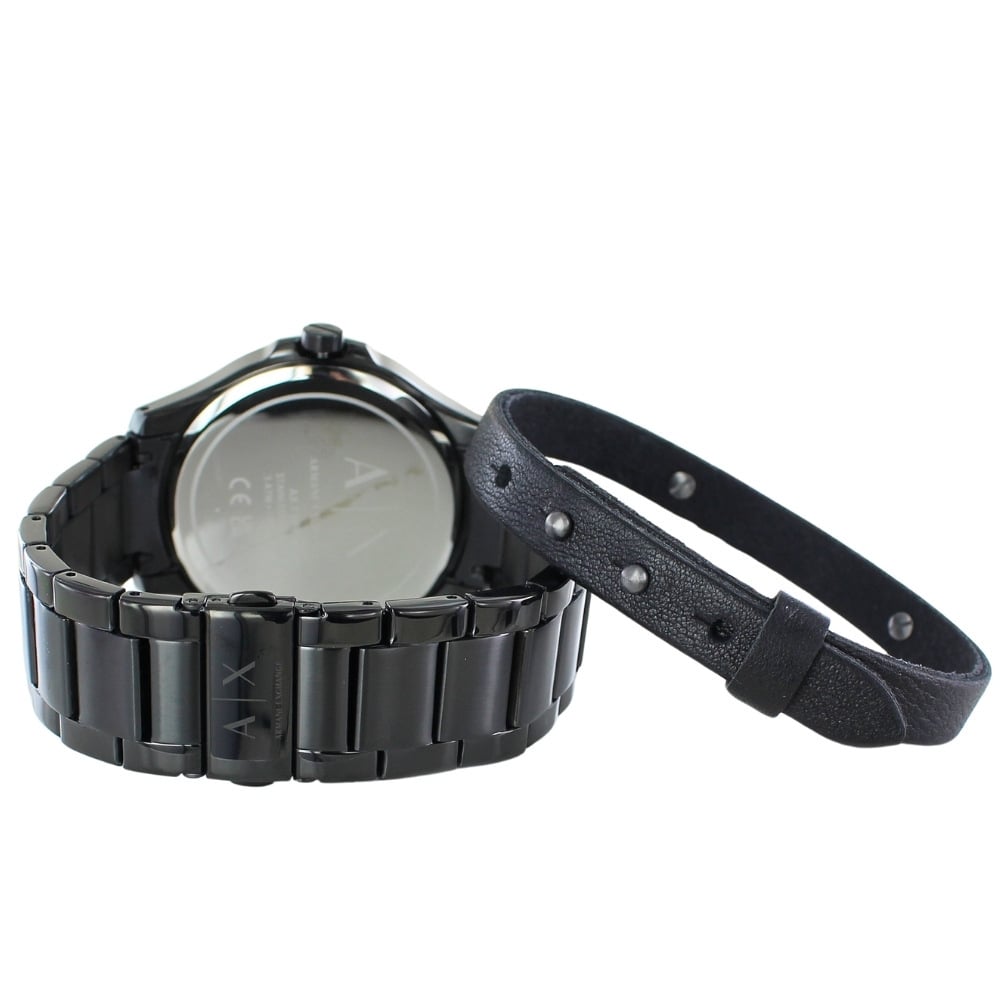 Armani Exchange Hampton AX7101 Men's Watch – Black Dial with Black Stainless Steel Bracelet