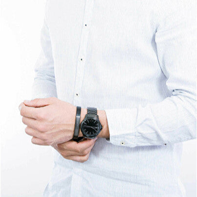 Armani Exchange Hampton AX7101 Men's Watch – Black Dial with Black Stainless Steel Bracelet
