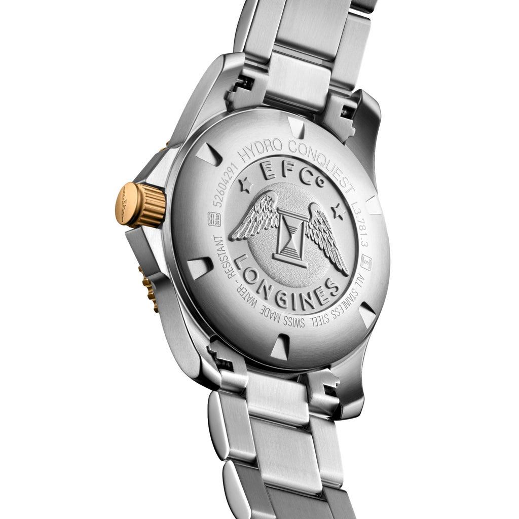 longines HydroConquest Ceramic Bezel Two-Tone 41mm - Black on Bracelet