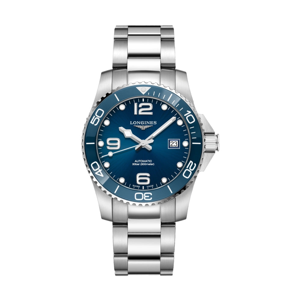 longines HydroConquest 41mm - Sunray Blue on Bracelet